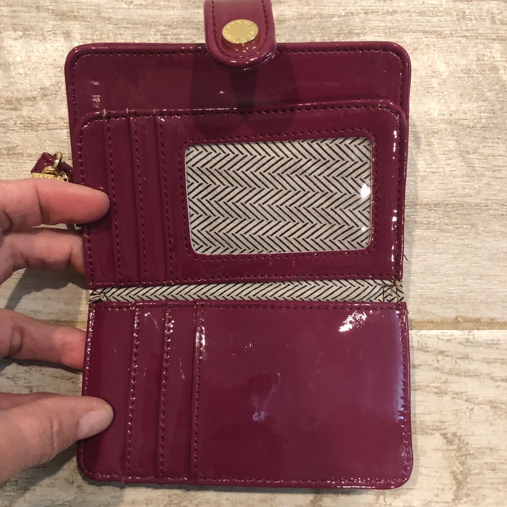 Steve Madden Raspberry Patent Leather Wallet - image 4